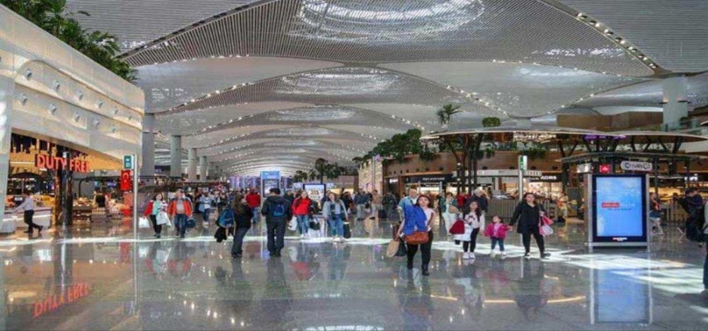 راهنمای جامع فرودگاه جدید استانبول - مقالات حامی هلدینگ - نمای داخل فرودگاه استانبول